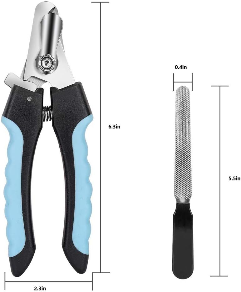 Jisong Dog Nail Clippers, Cat Nail Clipper and Trimmers, Equipped with Safety Protection to Avoid Excessive Cutting, Sharp Blade with Lock Switch, Large Size, Professional Pet Beauty Tools.