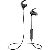 TaoTronics Bluetooth Headphones, Sweatproof Wireless In Ear Earbuds, Sports Magnetic Earphones with Built in Mic (IPX6 Waterproof, aptX Stereo, 8 Hours Playtime, CVC 6.0 Noise Cancelling Microphone)