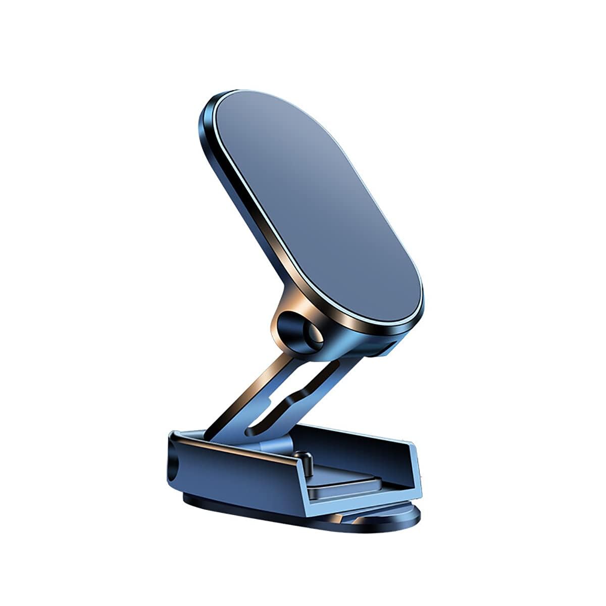 Magnetic Phone Holder【Upgrade Double-layer Foldable】Universal 360 ° Rotation Magnet Phone Holder for Car with Bendable Base, Magnetic Car Mount with 2 Metal Plates Compatible with All smartphones
