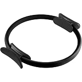 NuFit Pilates Ring Fitness Circle - 15" Inch - Best Home Workout Equipment for Thigh/Legs, Arms and Core, Pilates Reformer Ring for Men and Women