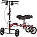 NOVA Medical Products Heavy Duty Knee Scooter, 400 lb Weight Capacity, Red