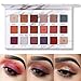 MAGEFY Eyeshadow Palette Professional 18 Pigmented Eye Shadow, 9 Matte + 9 Shimmer,Blendable Long Lasting Red Brown Metallic Glitter Eyeshadow Makeup Palette