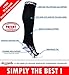 CPR Compression Socks for Women Men Nurses Compression Stockings for Woman Graduated Compression Sock 20 30 mmHg Knee High Nursing Travel Comfortable Compression Socks (Black Medium)