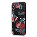 YOKIRIN iPhone Xs Case (2018), Printed Floral Shock-Absorption Soft TPU Rubber Skin Gel Bumper Crystal Colorful Butterfly Anti-Scratch Fingerprint Ultra Thin Slim Protective Cover for iPhone X 2017