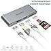 USB-C Multiport Adapter w/OTG Support, iMXPW HEXATERA USB C Hub with HDMI Output for New MacBook Pro, Pass-Through Charge Port, 4K HDMI, USB 3.1 Port, SD/Micro SD Card Reader