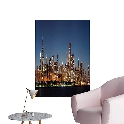 Amazon Com Septsonne Wall Decals Chicago Downtown City