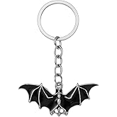 Black Bat Keychain – Cool Keychains for Bag Charm, Purse Charm for Handbags, Halloween Key Chain for Men Girls Boys Son Women
