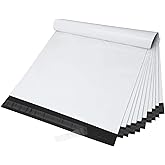 Fuxury Large Poly Mailers 24x24 Inch 50 Pack, Big Shipping Bags for Packaing Clothes,XL Heavy Duty Self Seal Mailing Envelopes,Waterproof Return Postal Polymailer For Business,White