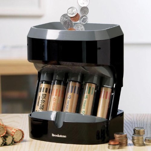 Motorized Coin Sorter - Battery Operated with Overflow for Residual Coins