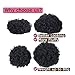 Moshina Graceful African American Black High Puff Ponytail with 2 Clips - High Wrap Updo Hairpieces - Kinky Curly Synthetic Kanekalon Fiber - Afro Bun for Black Women -Natural Chignon (Color 1b)