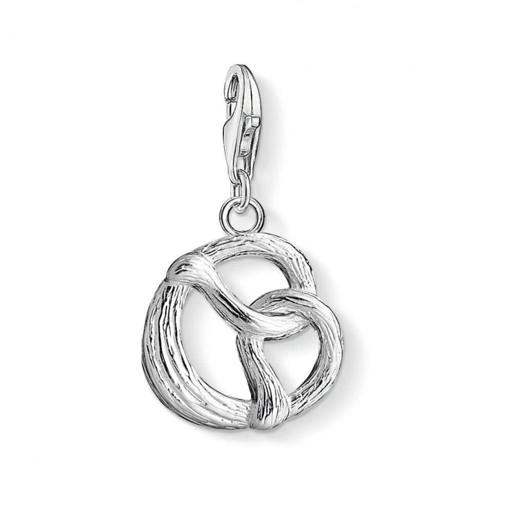 Thomas Sabo 1161-001-12 Women's Pretzel Charm Club 925 Sterling Silver, Sterling Silver, No gemstone.