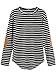 Milumia Women's Elbow Patch Striped High Low Top T-shirt