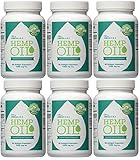 Manitoba Harvest Hemp Oil, 1000Mg, 60 Softgels(Pack of 6)