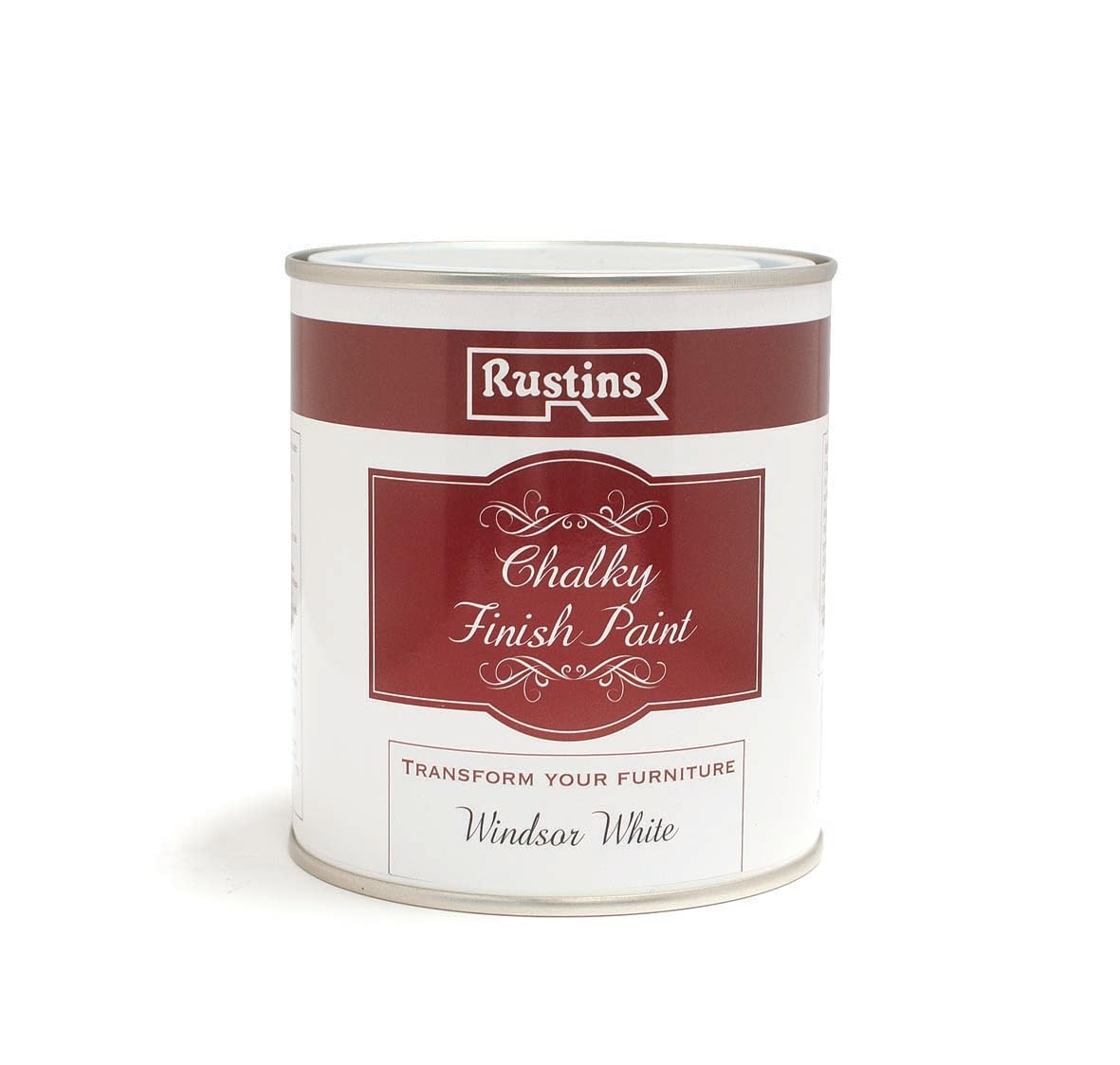 RUSTINS Chalky Finish Paint Windsor White 500ml