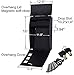Wall Mounted Mailbox Large Outdoor Black Metal Lockable Drop Box Vertical Locking Letterboxes for Houses Front Porch Rural Residential Decorative Mailing Commercial Apartment Exterior Hanging Postbox
