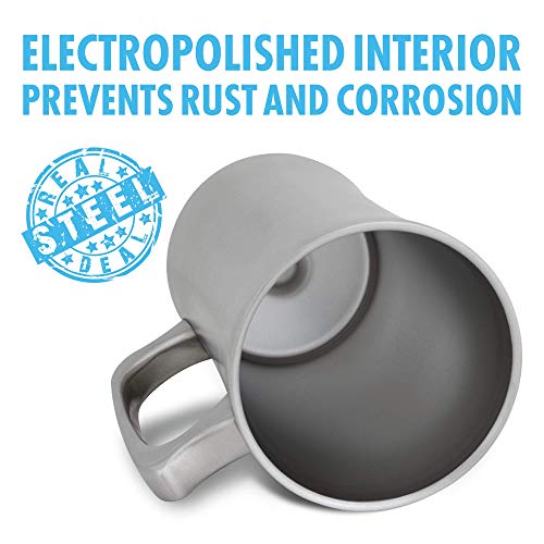 6 Stainless+Steel+Insulated+Beer+Mug