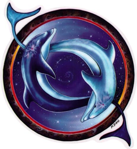 Peace Project: Yin Yang Dolphin - Window Sticker