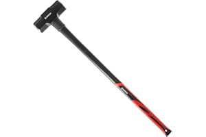 INTERTOOL Sledgehammer 12 lbs – Sledge Hammer for Demolition, Construction, & Stake Driving - Reinforced Steel 36” Overstrike Protection with Shock Absorbing Non-Slip Handle HT08-0249
