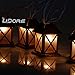 Lidore? Set of 10 Warm White Glow Bronze Metal House Shaped Lantern Plug-in String Light