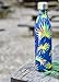 MIRA Vacuum Insulated Travel Water Bottle | Leak-proof Double Walled Stainless Steel Cola Shape Sports Water Bottle | No Sweating, Keeps Your Drink Hot & Cold | 25 Oz (750 ml) (Blue Palm)