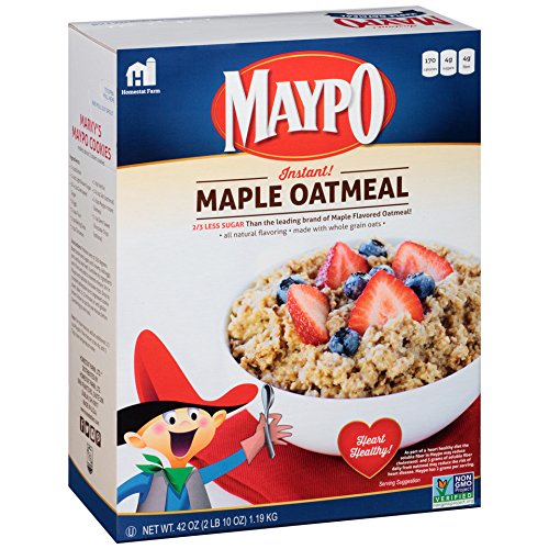 MAYPO Instant Maple Oatmeal Cereal Vermont Style 19 OZ (Pack of 2