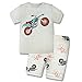 FEYG Toddler Short Sleeve Pajamas, Little Boys Motobike PJS Sets 2-7 Years Sleepwear