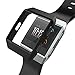 Fitbit Ionic Case Replacement Accessories Slim Rugged Cover Shock Proof Frame Protector for Fitbit Ionic Smartwatch (Black)