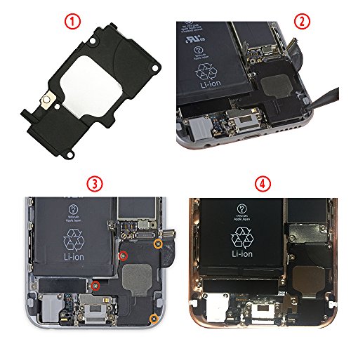 Johncase New OEM Buzzer Ringer Loud Speaker Sound Assembly Replacement Part Compatible for iPhone 6s (All Carriers) - Thumbnail 3