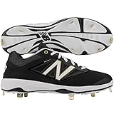 New Balance Men's L4040V3 Cleat Baseball Shoe, Black/Black, 11 D US