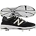 New Balance Men's L4040V3 Cleat Baseball Shoe, Black/Black, 11 D US