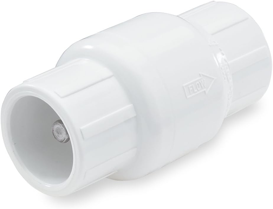 NDS 1011-20 2" PVC S by S 7" Length Spring Check Valve