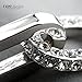 T400 Sterling Silver Bracelet for Women Layered Link with Infinity Hamsa Hand Wrists Jewelry Gift