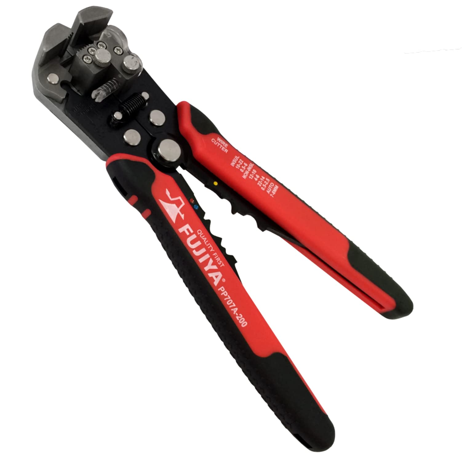 フジ矢(Fujiya) オートマルチストリッパ(ワイヤーカット・ストリップ・簡易圧着機能付) ストリップ線径自動調整タイプ PP707A-200商品画像