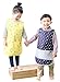 Plie Waterproof Kids Art Smocks 37 Colors (Age 1-8, S-XL Size), Yellow Bear (05-M)