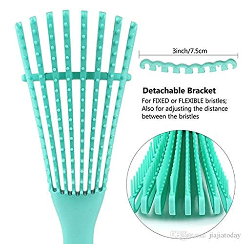 Detangling Brush, Curved Hair Brushes for Women Afro America 3a to 4c