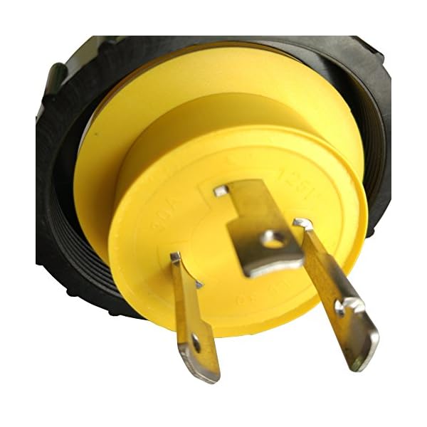 Parkworld-691975-RV-Pigtail-Shore-power-30A-to-15A-Dogbone-Adapter-Power-Cord-Twist-Lock-L5-30P-Male-to-5-15R-Female Parkworld-691975-RV-Pigtail-Shore-power-30A-to-15A-Dogbone-Adapter-Power-Cord-Twist-Lock-L5-30P-Male-to-5-15R-Female