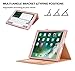 iPad Pro 12.9 (Compatible with 2017 and 2015 Model) Case, WWW [Luxury Laser Flower] Premium PU Leather Case Protective Cover with Auto Wake/Sleep Feature for iPad Pro 12.9 (Both 2017 and 2015) Pink