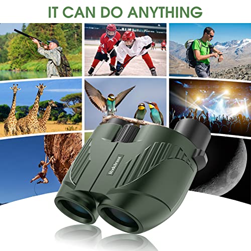 20X25 Compact Binoculars For Adults And Kids,Large Eyepiece Waterproof Binocular，Easy Focus