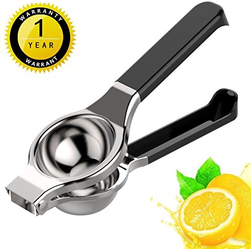 Lemon Squeezer for Fruit Citrus Press - Food Grade 430 Premium Stainless Steel with TRP Resin Handle, Perfect Choice for Your Kitchen or BBQ Use