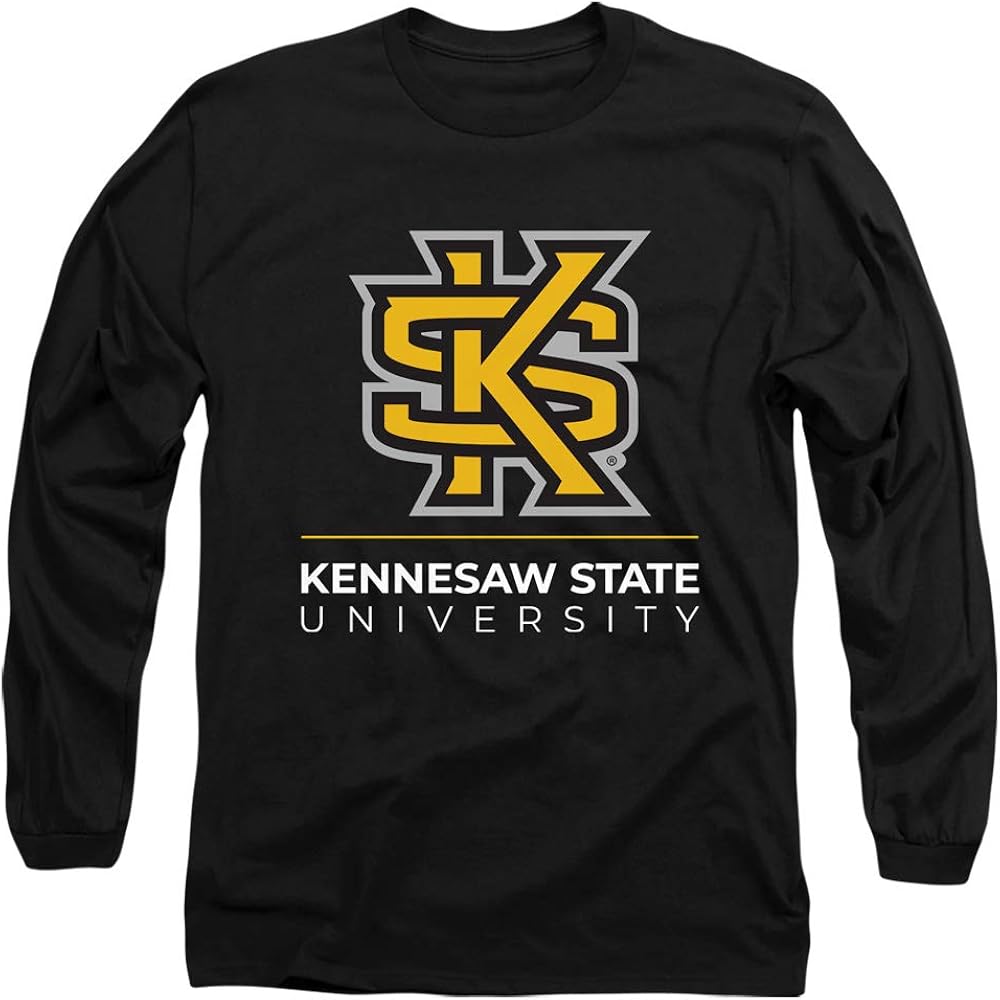 Kennesaw State University Official Logo Unisex Adult LongSleeve T Shirt Clothing