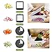 CORAFEI Slicer, 4 in 1 Multi Interchangeable Mandoline Blades, Kitchen Heavy Duty Veggie Fruit Cuber Onion Dicer Cheese Grater Cutter