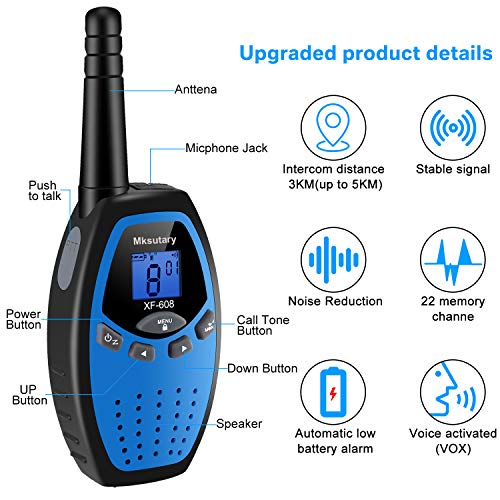 1 Talkies+Rechargeable+Channels+Handheld+Transceiver