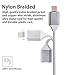 Digital Ant Gen3 Magnetic Charging and Data Sync Cable, Magnetic USB Cable, Compatible for Android Devices with Micro-USB (Silver 3Pack, 5ft)