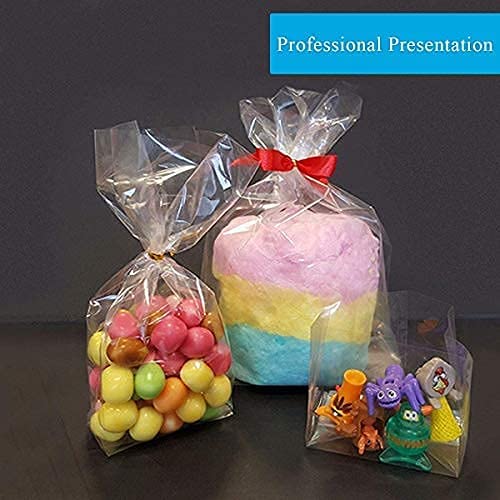 JOYIT 110 ft Cellophane Wrap Roll (35 in x 110 ft) - 3 Mil Thickness, Clear Bags, Wrapping Paper for Flower Gift Baskets (35