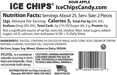 ICE CHIPS Candy 3 Pack Assortment (Sour Apple, Sour Cherry, Lemon) - Includes BAND as shown - //medicalbooks.filipinodoctors.org