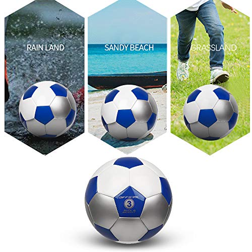 YANYODO Soccer Training Ball Practice Soccer Balls Classic Sizes 3/4/5 for Toddler, Youth, Kids