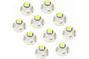 WLJH White T3 Led Neo Wedge Instrument Dash Light Dashboard A/C Climate Control Bulb For Honda Civic Odyssey 2001-2010, Pack 