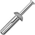 meite Hammer Drive Anchors 1/4" x 1" for Electrical Boxes Fixture, Heavy Duty Masonry & Concrete Anchors, Zinc-Plated Steel, Rust-Resistant (100 Counts)