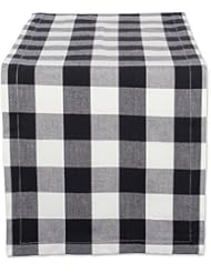 DII Cotton Buffalo Check Table Runner for Family Dinners or Gatherings, Indoor or Outdoor Parties, & Everyday Use (14x72