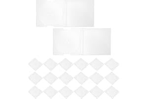 OSOLADY 20pcs Mini 8cm CD Jewel Case - Empty 3in Music CD Cases - Small Clear Disc Storage Box - Replacement Protective Organ